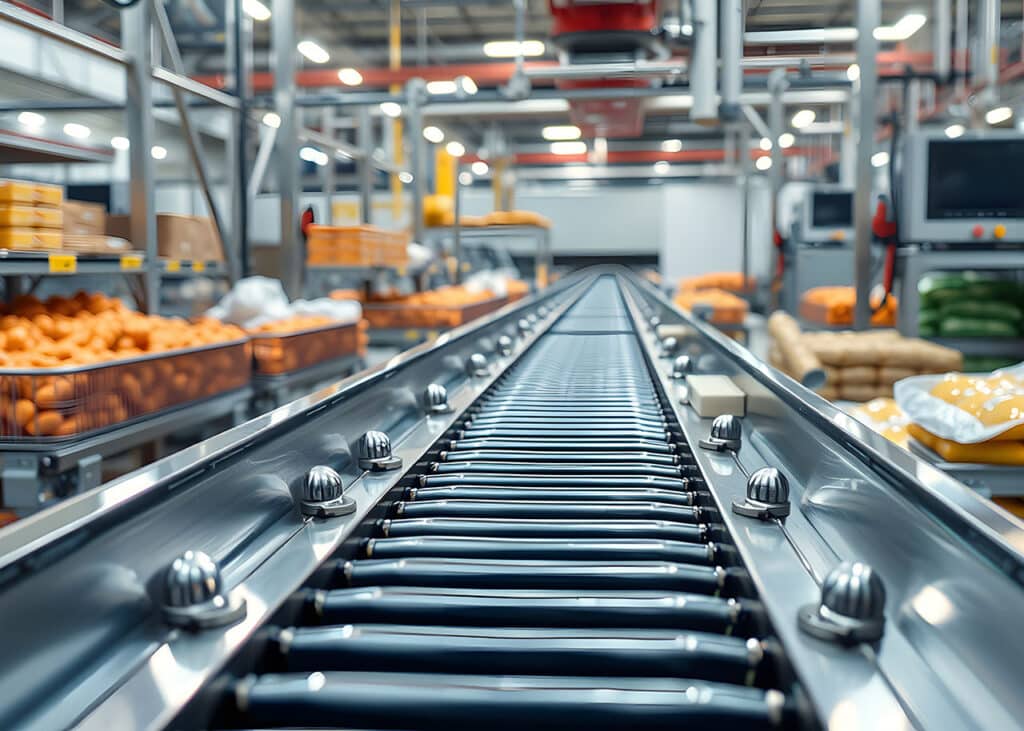 Conveyor at food factory