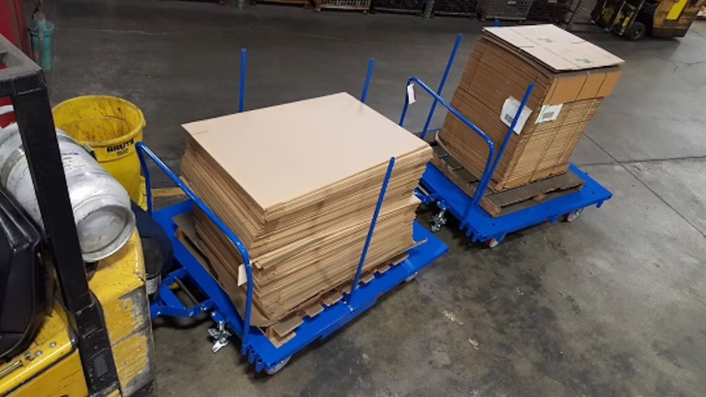 Custom Cart Offers In-Line Towing and Picking in Tight Spaces